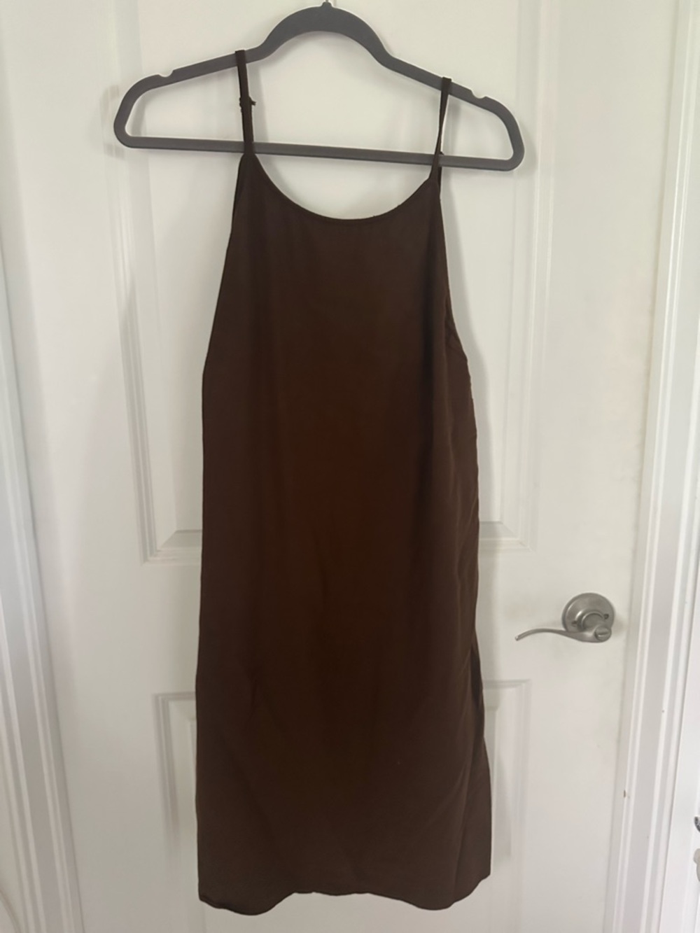 Targets A New Day Chocolate Brown Midi Slip Dress, Size XXL